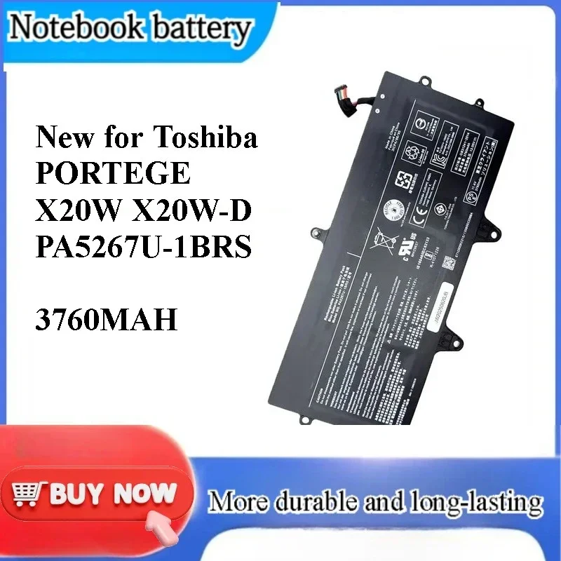 [NEW] Built-in Battery for Toshiba PORTEGE X20W X20W-D PA5267U-1BRS Notebook