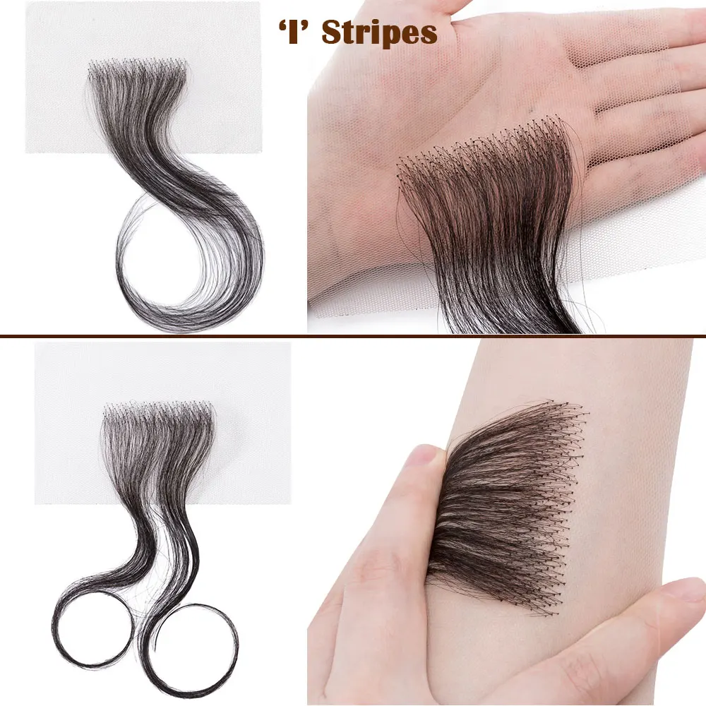 Rich Choices HD Lace Baby Hair Stripes Human Hair Baby Hair Edge Body Wave Swiss Lace Hairline Baby Hair Strips For Women