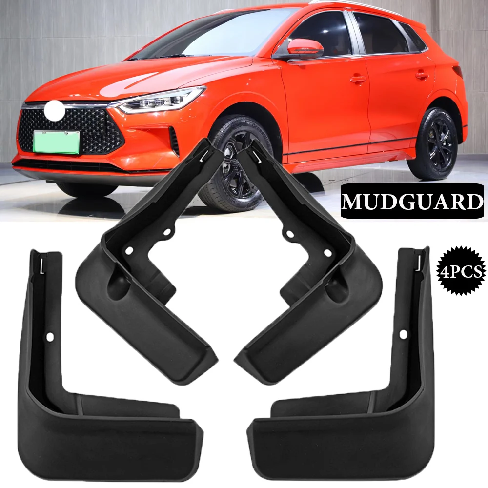 

High quality For BYD E2 2019 2020 2021 Fender Mud Flaps Mudguards Splash Guards Fender Mudflaps Modified Auto Parts 4PCS