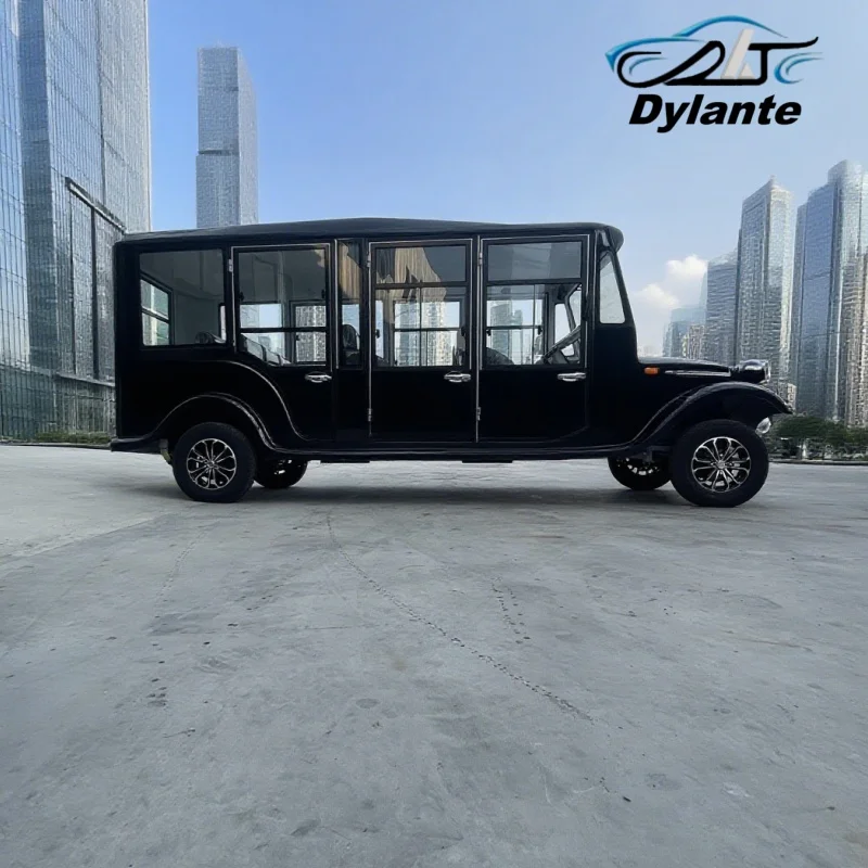 2025 رائجة البيع 5 8 11-مقعد عربة كهربائية عتيقة كلاسيكية 72 فولت 5000 واط عربات التي تجرها الدواب عربات الغولف لملعب الجولف ومنتجع للبالغين #5