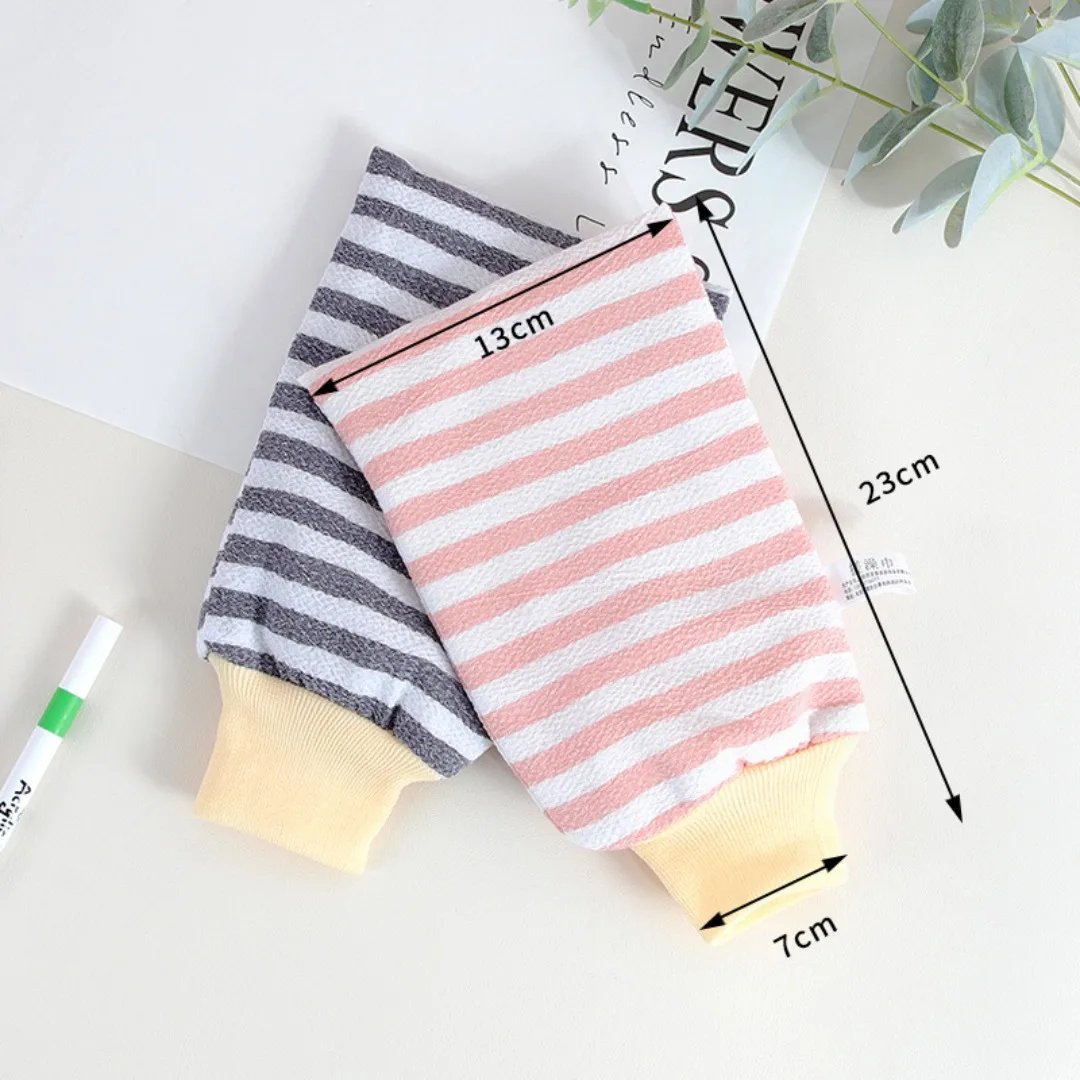 1 PC Exfoliating Bath ถุงมือ Body Scrubber ถุงมือสปาอาบน้ํา Mitt RUB Body Wash เครื่องมือทําความสะอาดกลับนวดผ้าเช็ดตัวอุปกรณ์อาบน้ํา