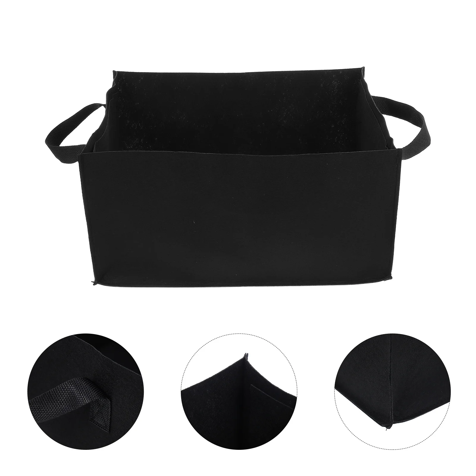 

6Pcs Square Plant Growth Bag Reusable Felt Planter for Home Garden Balcony Ideal Space Saving Solution Drainage Root Aeration