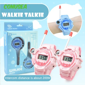 Mini Watch Walkie-talkie Toy Children&#x27;s Mobile Cell Phone Outdoor Wireless Talking 2pcs Electronic Watch Birthday Gifts