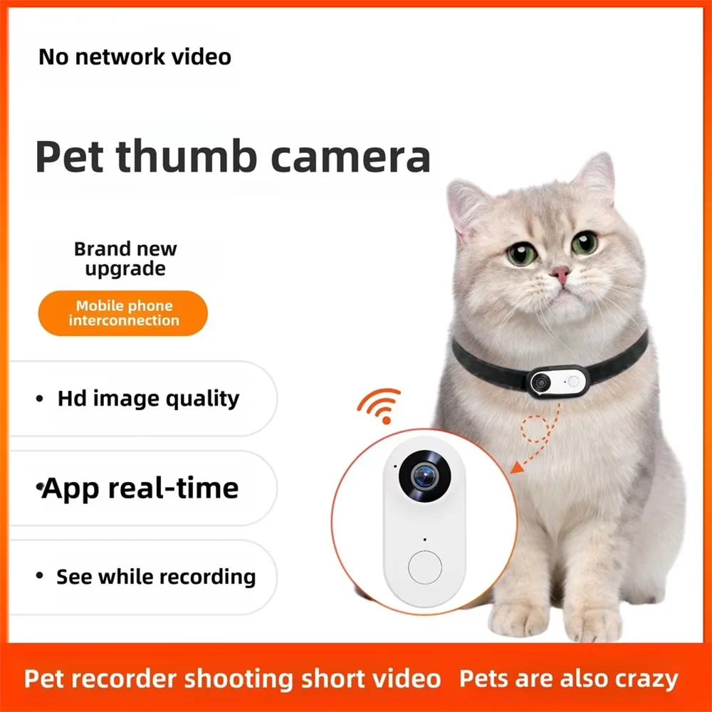 A100 WIFI большой палец HD спортивная камера мини-экшн-камера с защитой от сотрясений велосипедный мотоцикл записывающее устройство для домашних животных нагрудный воротник шейная видеокамера