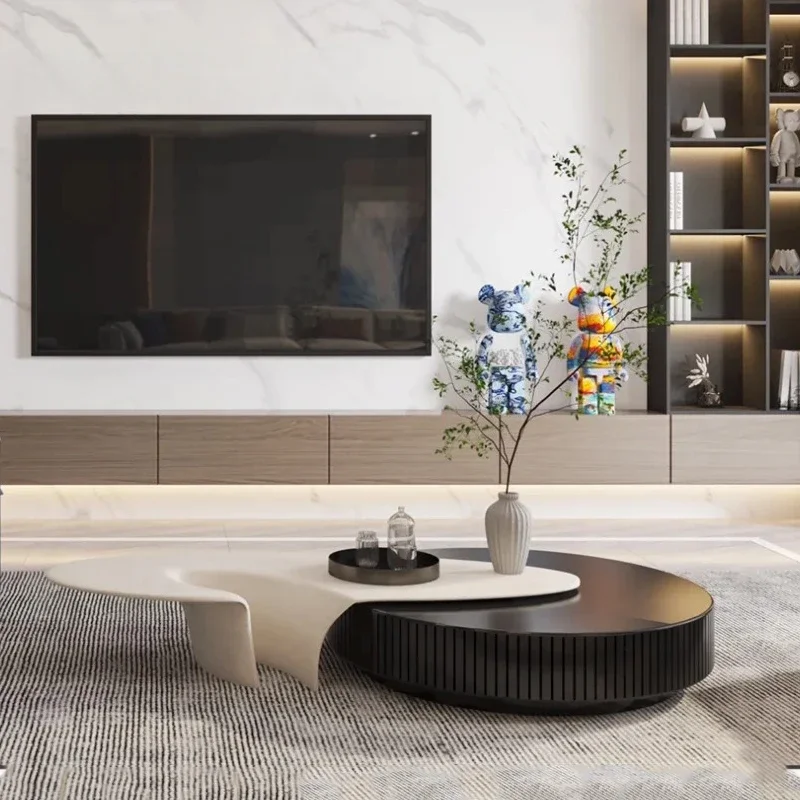 

Luxury Modern Coffee Table European Unique Nordic Glass Living Room Side Table Set Design Center Stolik Kawowy Home Furniture