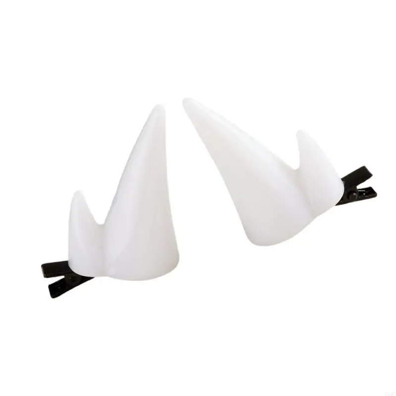 2025 MỚI LIGHTWEGE Sừng tóc clip cho Halloween mặc quần áo màu đỏ cho phụ nữ vai trò cosplay phụ kiện tóc