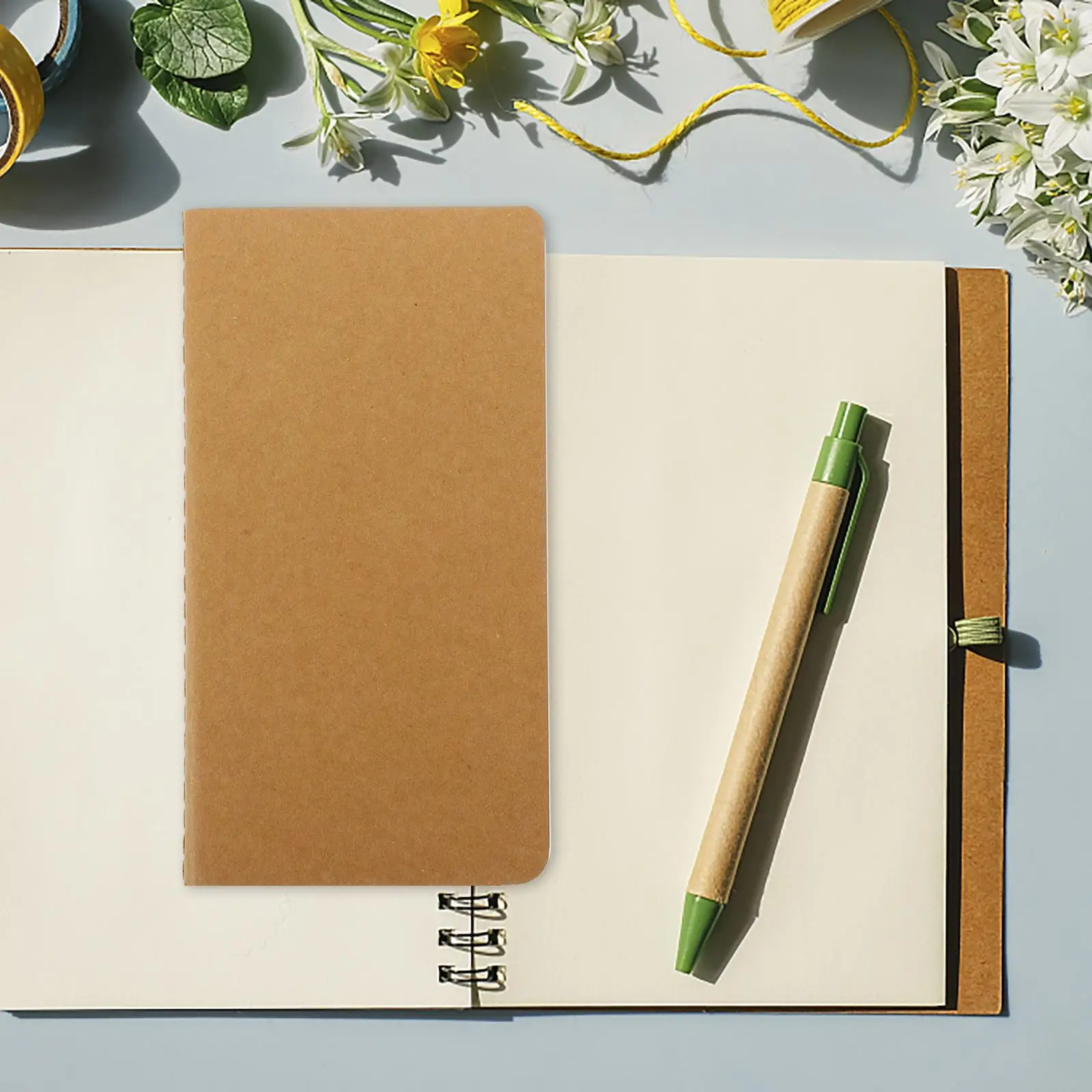 5pcs Blank Cores Kraft Travel Notebook Paper Diary Travel Journal for Students Daily Writing Portable Sketchbook