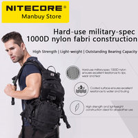 NITECORE BP20 20L Travel Backpack Commute Bag 1000D Nylon Trekking Hunting Fishing Tactical Rucksacks Molle System Male Female