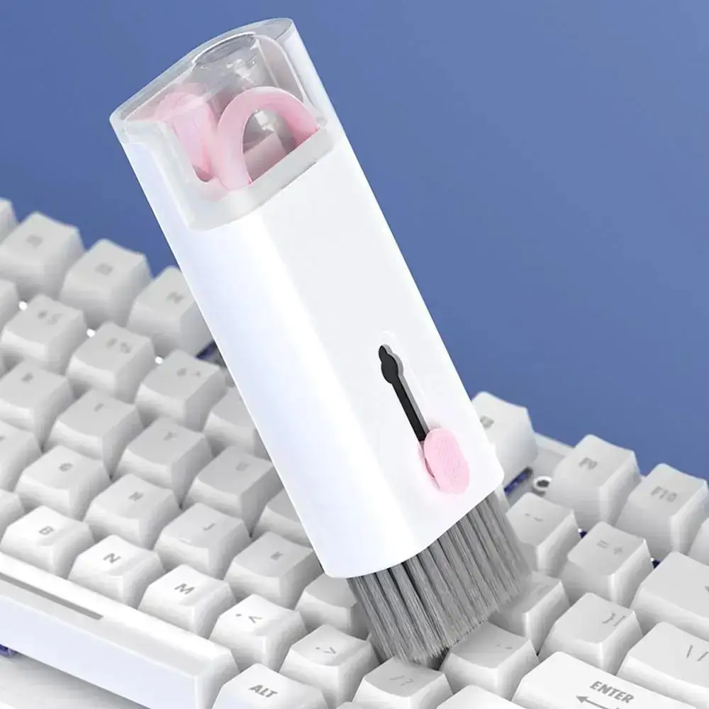 طقم تنظيف لوحة المفاتيح 7 في 1 مع منظف الشاشة وأداة إزالة الغبار لأجهزة الهاتف اللوحية AirPods