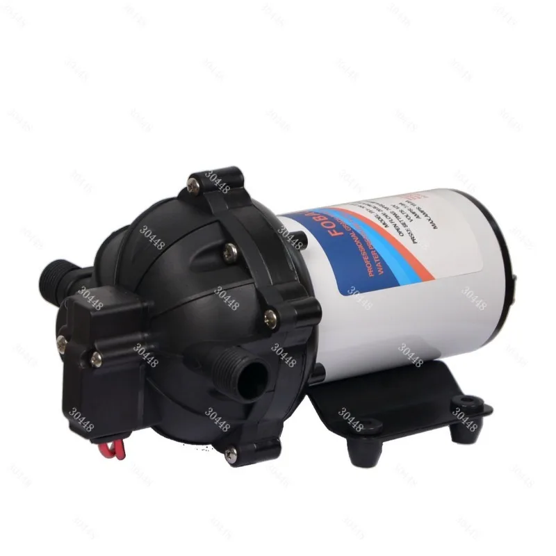 12V/24V High-Pressure Mini Self-Priming Electric Diaphragm Pump for RV, Yacht, and Deck Cleaning Spraying