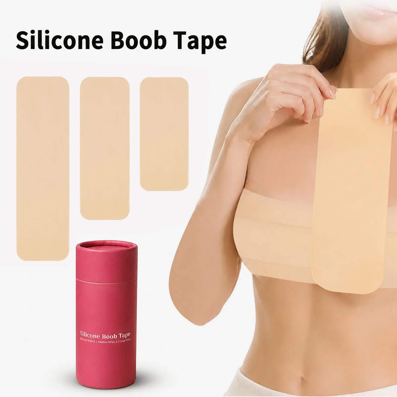 Sexy Silicone Breast Lift Boob Tape Self-Adhesive Nipple Cover Invisible Push Up Bra Pad Reusable Strapless Dress Chest Stickers