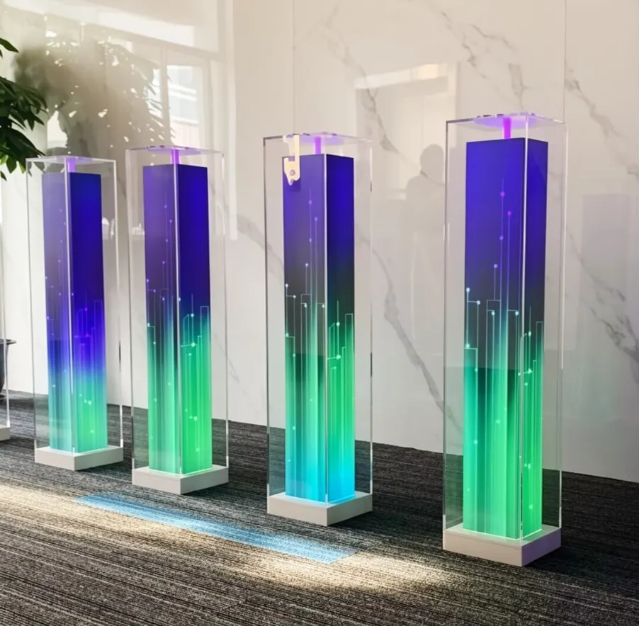 Customized High-quality Acrylic Lamp Post Start Ceremony Props Start Energy Light Column Accessories