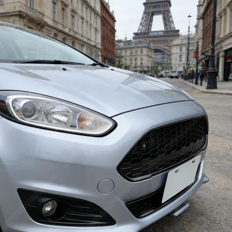 Honeycomb Mesh Front Bumper Racing Grills Upper Center Grille for Ford Fiesta Zetec-S MK7 JA8 2013-2017 ST Style Body Kits Trim view 5