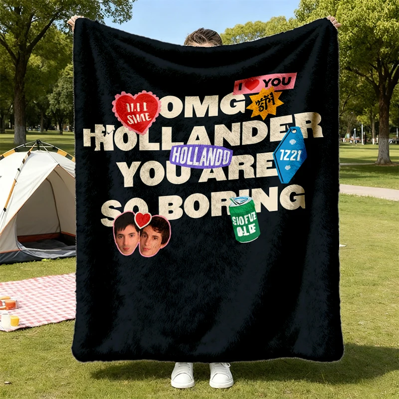 OMG Hollander You Are So Boring Flannel Blanket, Hockey Flannel Throw, Shane Ilya Cozy Blanket, Hockey Romance Warm Blan