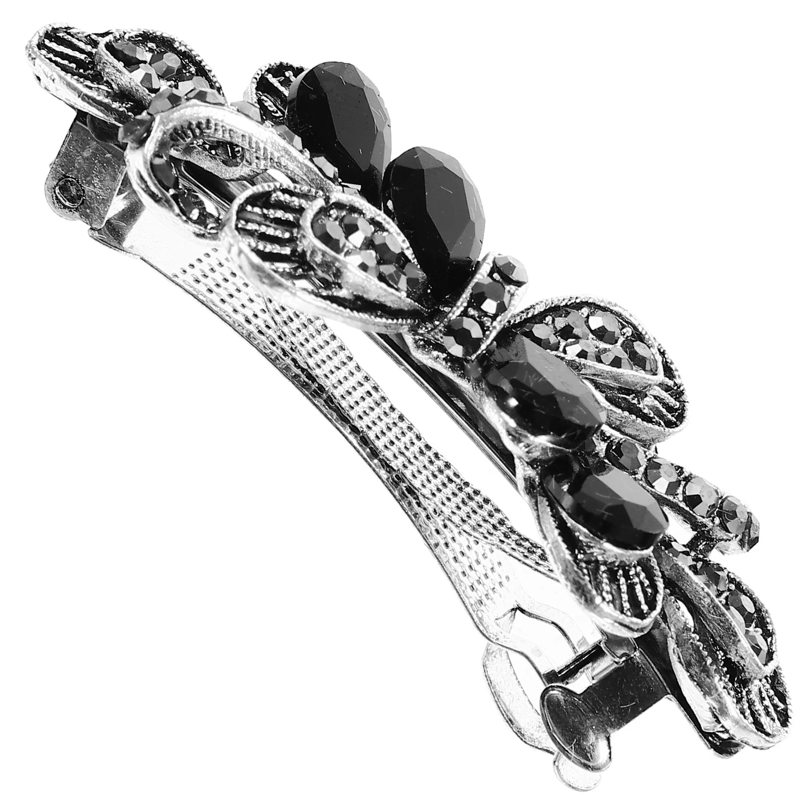 Jepit Rambut Berlian Imitasi Jepit Rambut Logam Mewah Aksesori Rambut Berkilau untuk Wanita Gaya Rambut Pernikahan Pengantin Dekorasi Elegan