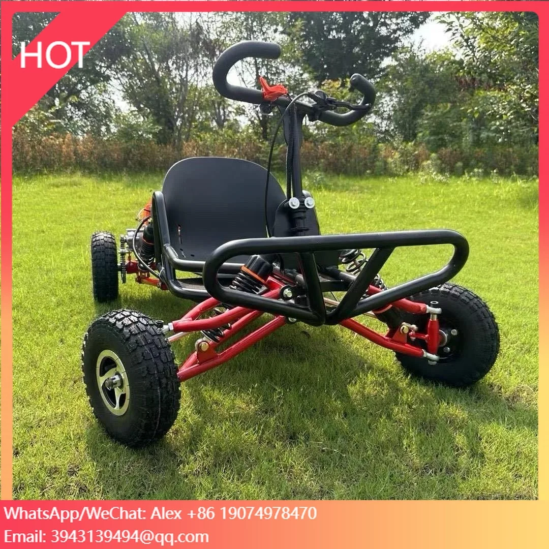 

Внедорожный картинг для взрослых 90 куб. см, 2-тактный, скорость 35-50 км/ч, с шинами 4 и 6 дюймов, для дрифта и горных поездок, с ручным стартером