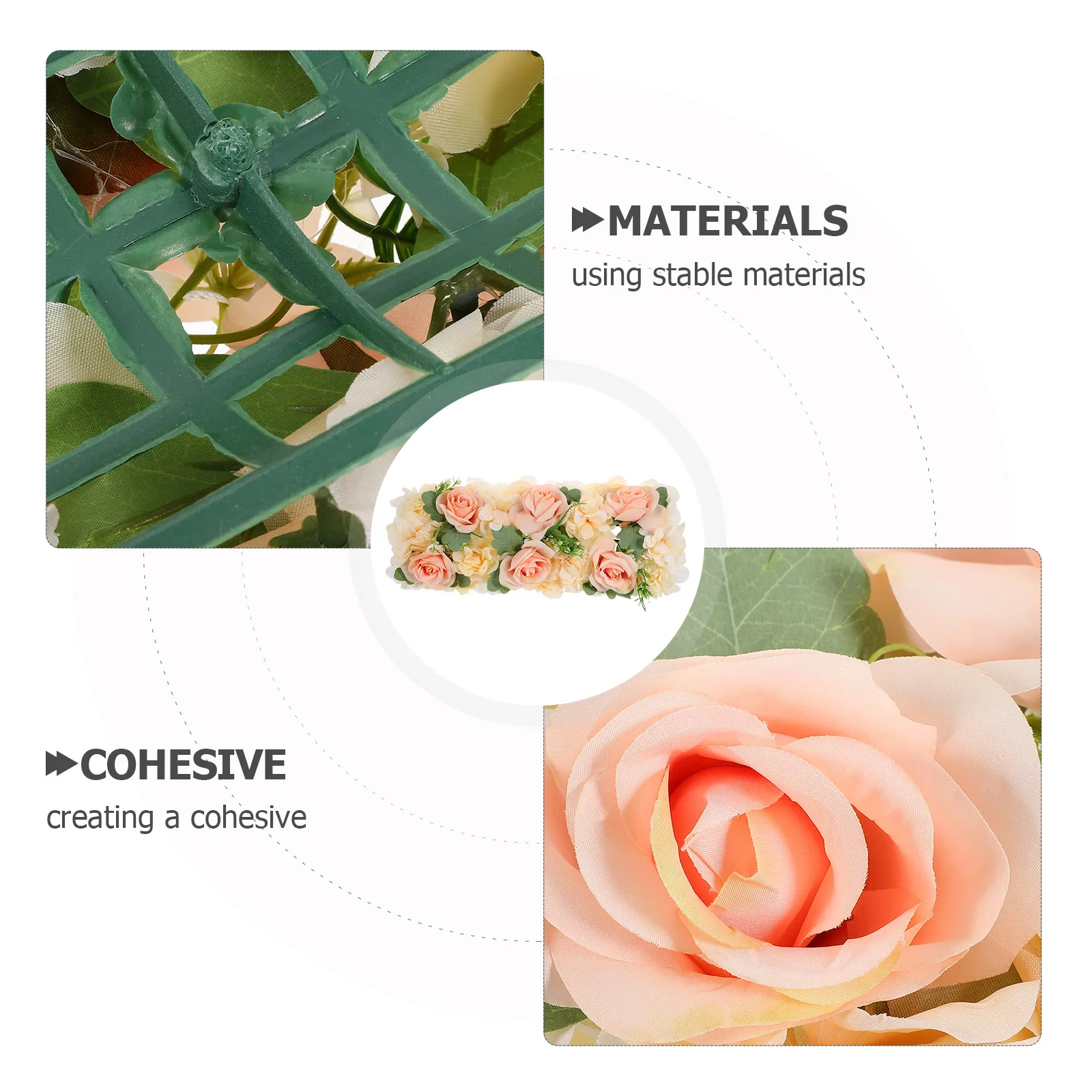 

Artificial Rose Faux Flower Dining Table Centerpiece Decor Wreath Centerpieces Tables Silk Cloth Flowers Fake