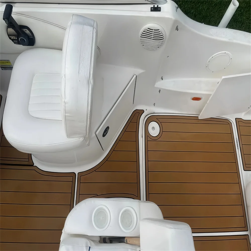 2000-2002 Bayliner 2455 Cockpit Swim platform 1/4"6mm EVA foam faux floor SeaDek MarineMat Gatorstep Style Self Adhesive