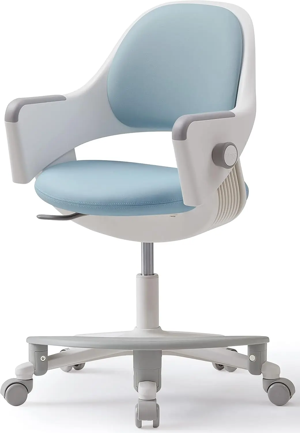 

Ringo Kids Desk Chair: Ergonomic, 4-Step Growing, Adjustable Height, Sit-Locking Casters, Swivel (Lavendar Blue)
