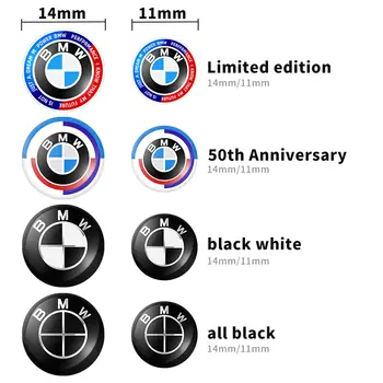 Kovové 11mm 14mm samolepky na klíče od auta s emblémem a logem na klíče od auta pro BMW E34 E46 E39 E38 E90 E60 E36 F30 F30 F10 E92 E38 E91 M3 M5 10 nejlepší prodej Samolepka s logem Škoda Key - №10