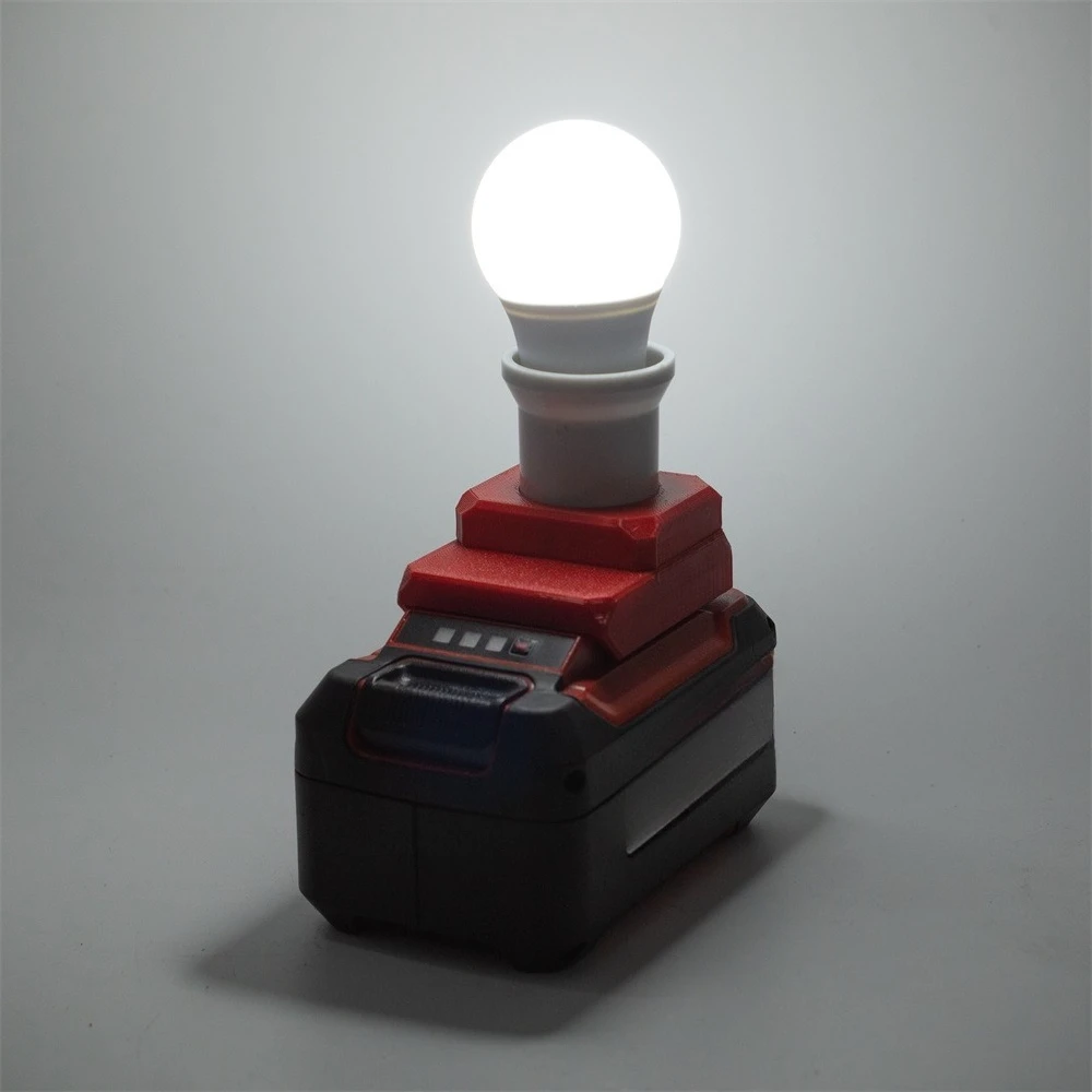 

Portable Wireless For XChange/OZITO 18V LED Work Light E27 Bulbs Powered Cordless Indoor And Outdoor Emergency Lamp（NO Battery）