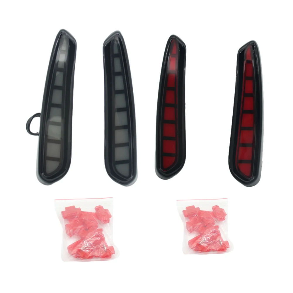 

1 Pair 3-in-1 Car LED Rear Fog Bumper Reflector Lamp Brake Turn Signal 12 V Red Light For Honda Civic Type R 2023-2024