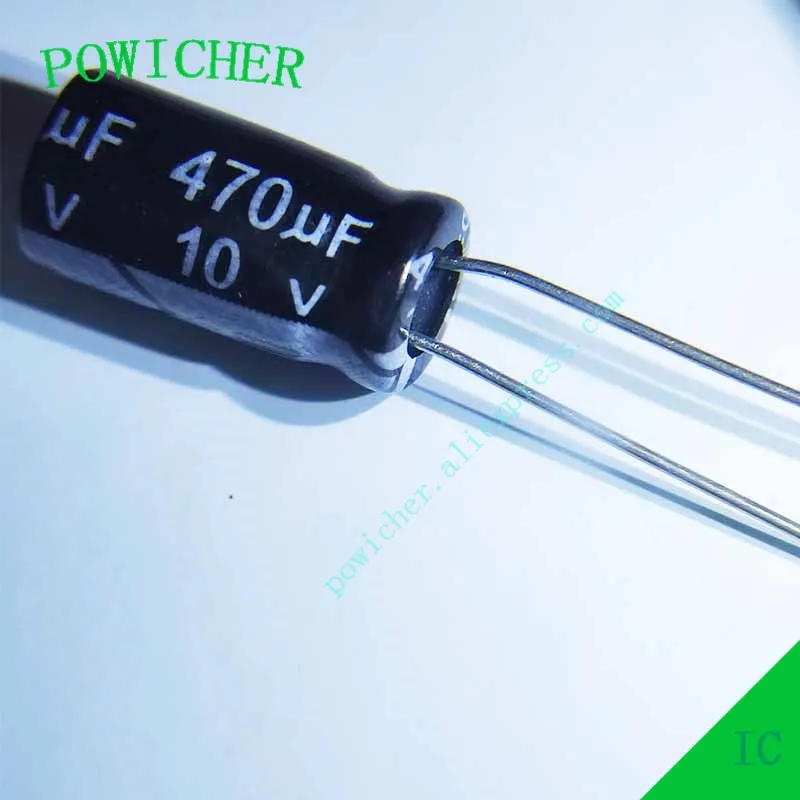 50pcs 10V 470uF ±20% 6.3X11mm