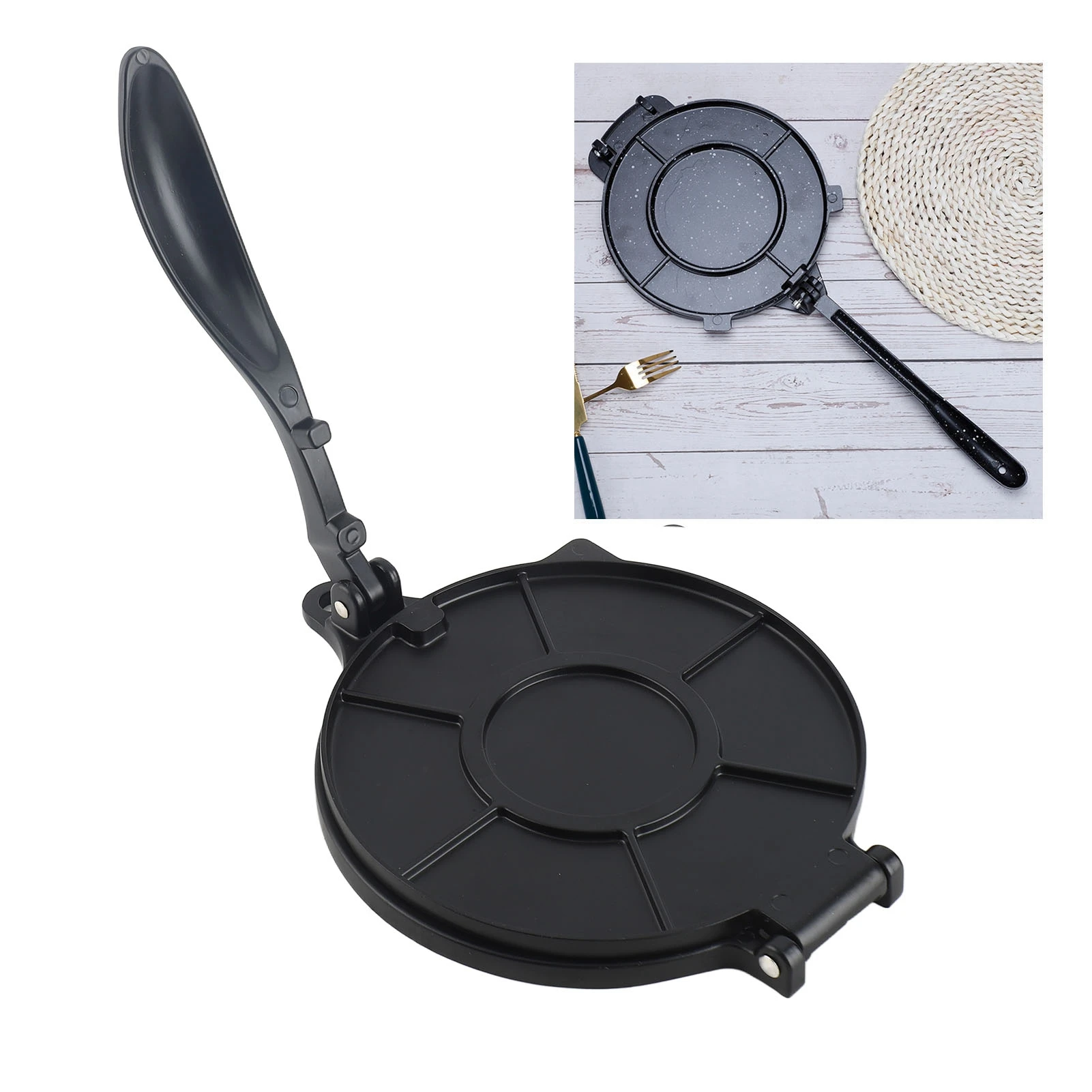 Roti Maker Tortilla Press Rotis Press Tortilla Maker Aluminum Labor Saving Multifunctional Rotis Press for Dumpling Skin Dough