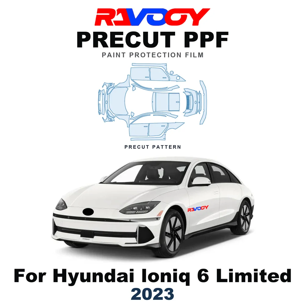 Precut PPF For Hyundai loniq 6 Limited 2023-2023 8.5mil TPU Paint Protection Film Hood Bonnet Bumper Headlight Self-Healing Roof
