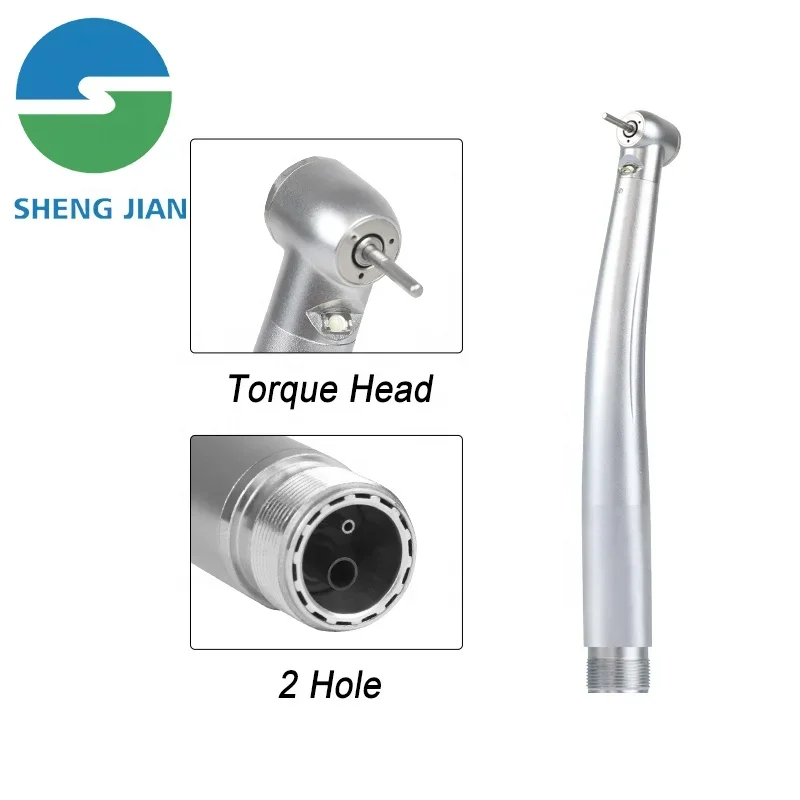 LXG72 den tal Handpiece Torque Push Button 2Hole High Speed LED den tal Handpiece Ipr Kit 4