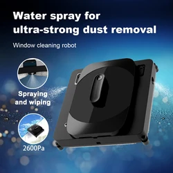 Purerobo W-S8S Glass window cleaning Smart APP& Remote Control Automatic Water Spray Clean Glass Robot for washing windows