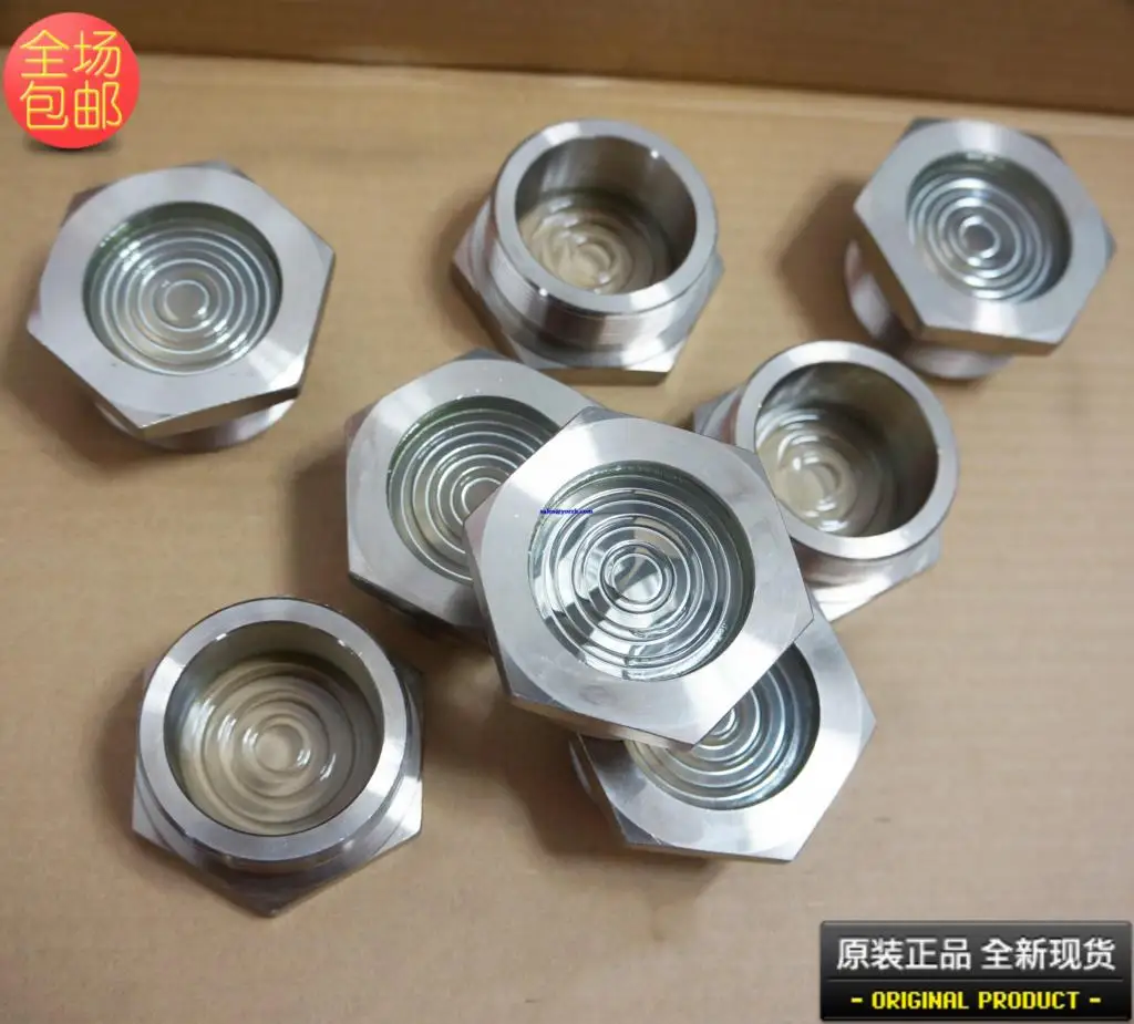 

023-17197-000 depending on the liquid mirror industrial screw compressor oil sight glass original metal glass