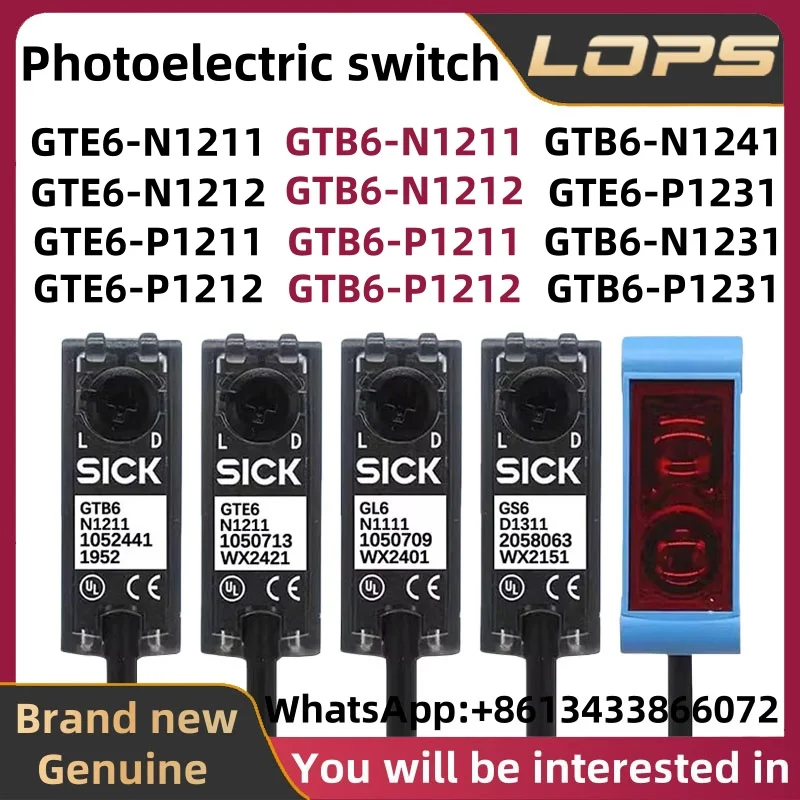 GTE6-N1211 N1212 P1211 P1212 P1231 GTB6-N1211 N1212 P1211 P1212 N1241 N1231 P1231 SICK photoelectric switch GTE6/GTB6 series