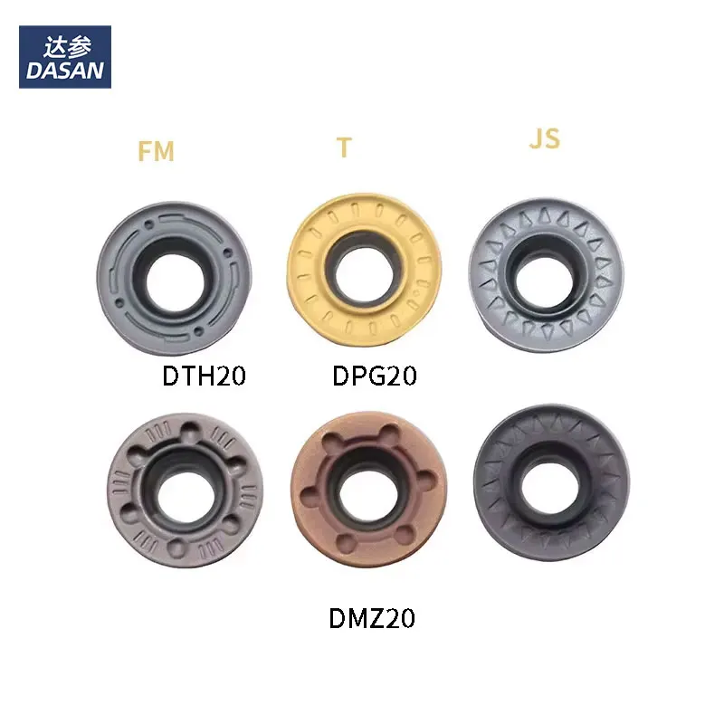10PCS RPMT1204 Round Milling Inserts Carbide Blades RPMT1003 RPMT08T2 RPMT10T3 CNC Lathe Face Milling Cutter Tool for EMRW