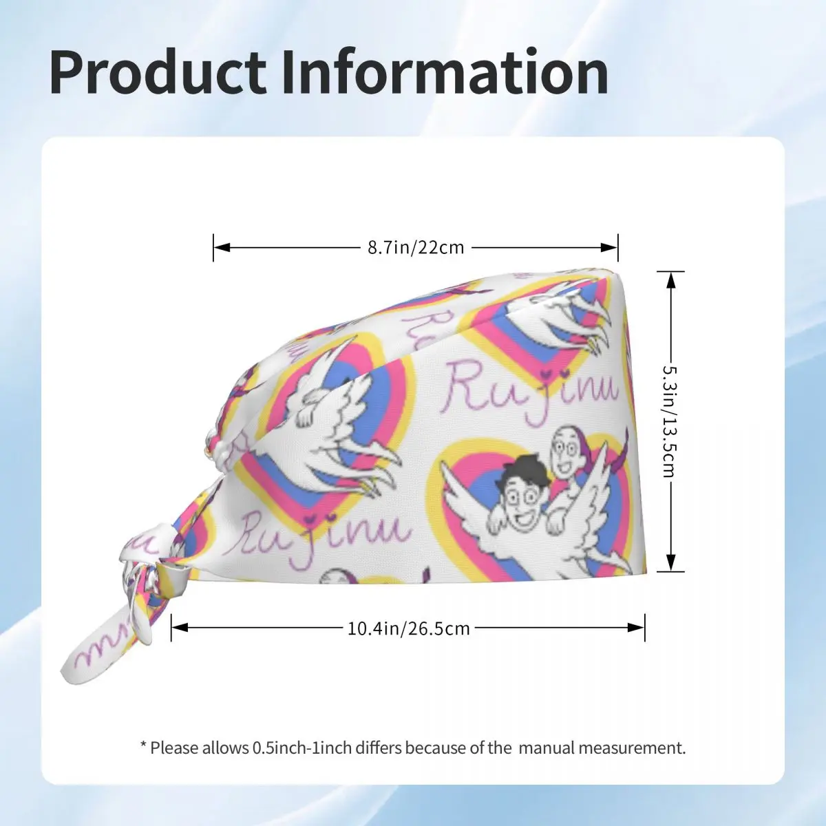 Czapki pielęgniarskie KPop Demon Hunters, czapka robocza unisex, moda Y2K, uchwyt na długie włosy, miękkie, elastyczne czapki medyczne z nadrukiem.