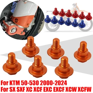M6 Frontgabelschutzschraube für KTM SXF XCF XCF EXCF XCW XCFW 125 150 250 300 350 400 450 500 530 SX 50 65 85 2000 - 2024 8 Hauptverkaufswächter Lamas KTM 65 - №8