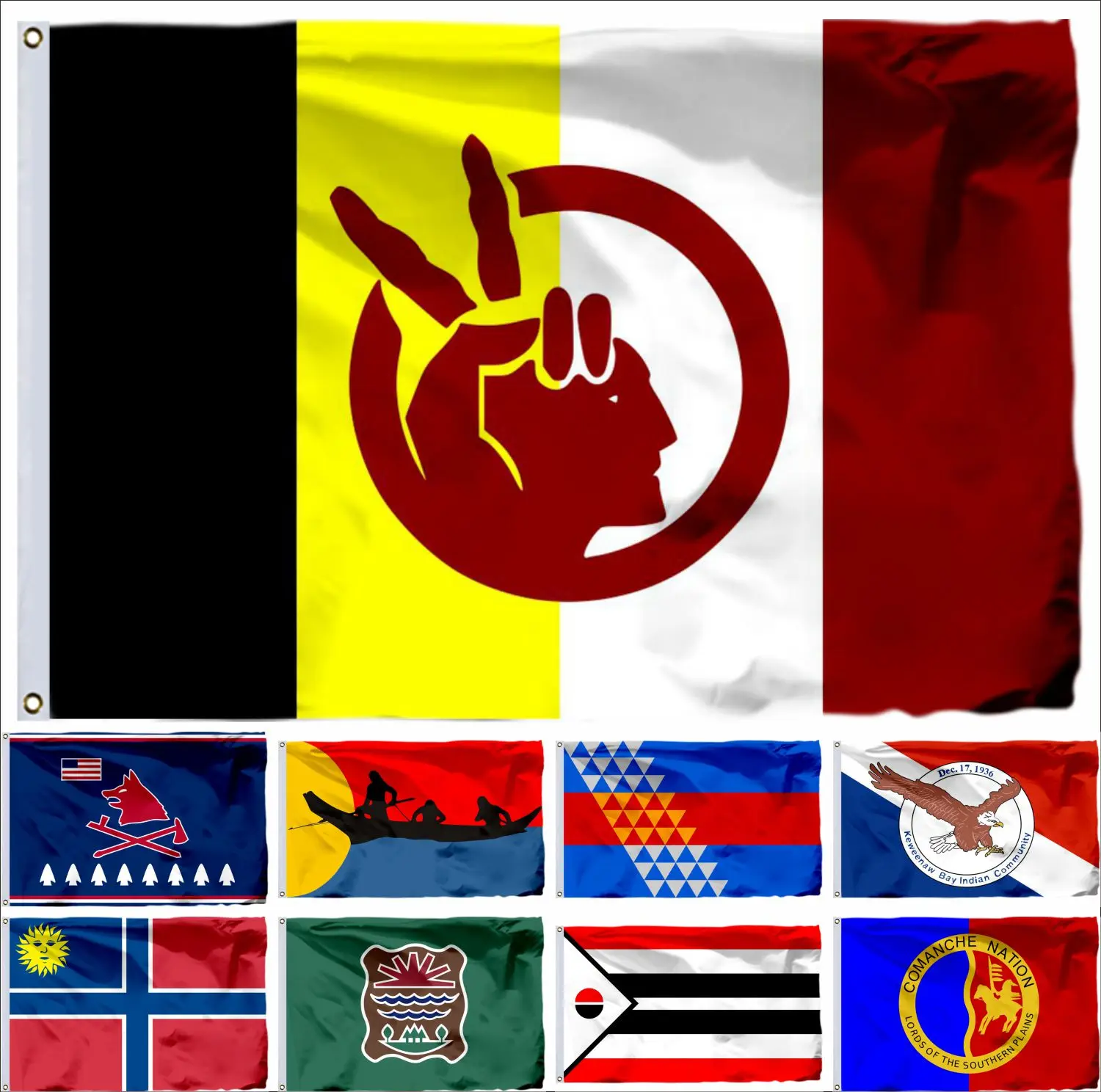 Bandera del Movimiento Indígena Estadounidense 21X14CM 45X30CM 90x150cm Occidental Aben US Pawnee Comanche Nation Estados Unidos Clatsop Banners