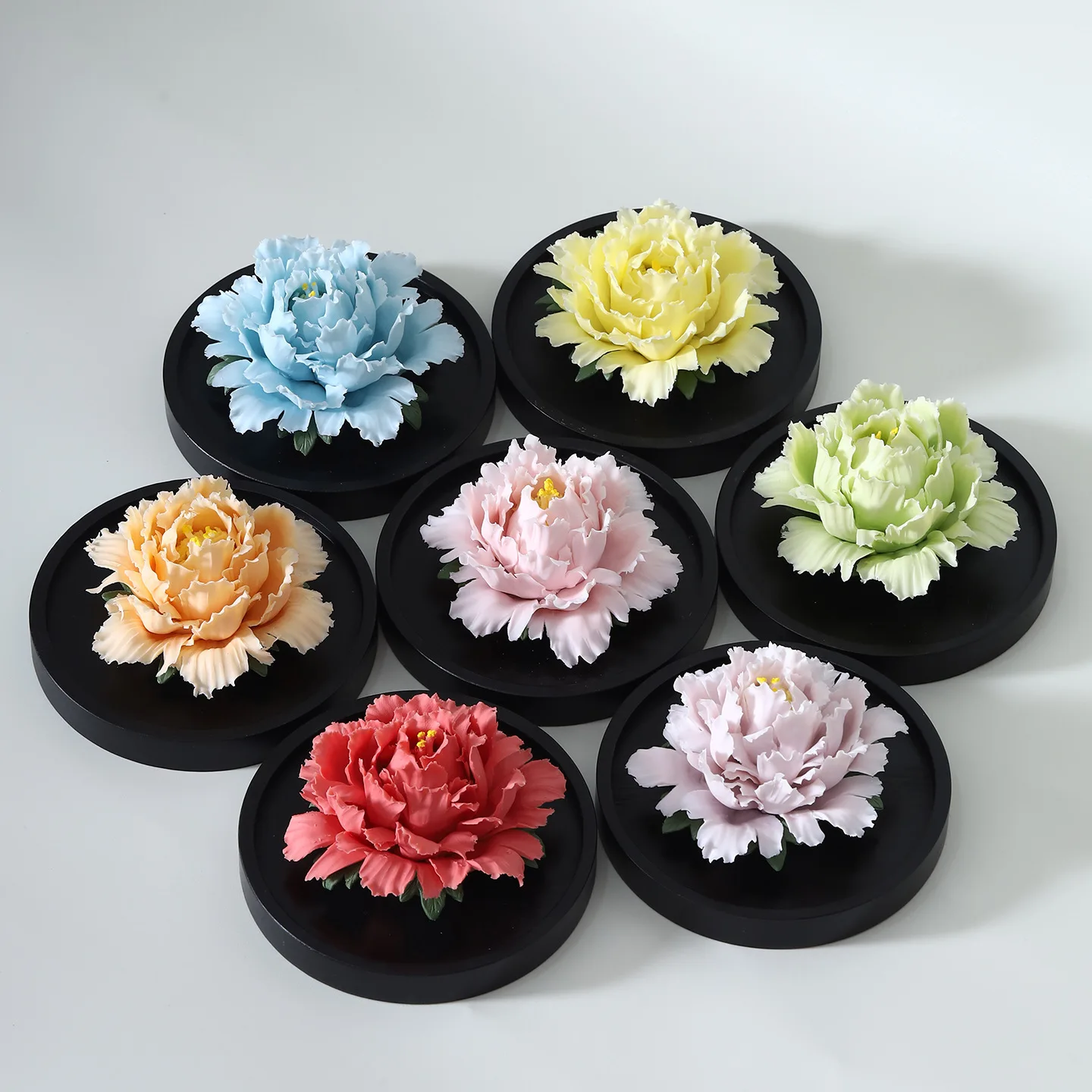 520 porcelain flower aromatherapy incense insert desktop home gift accompaniment blue and white porcelain incense craft jewelry