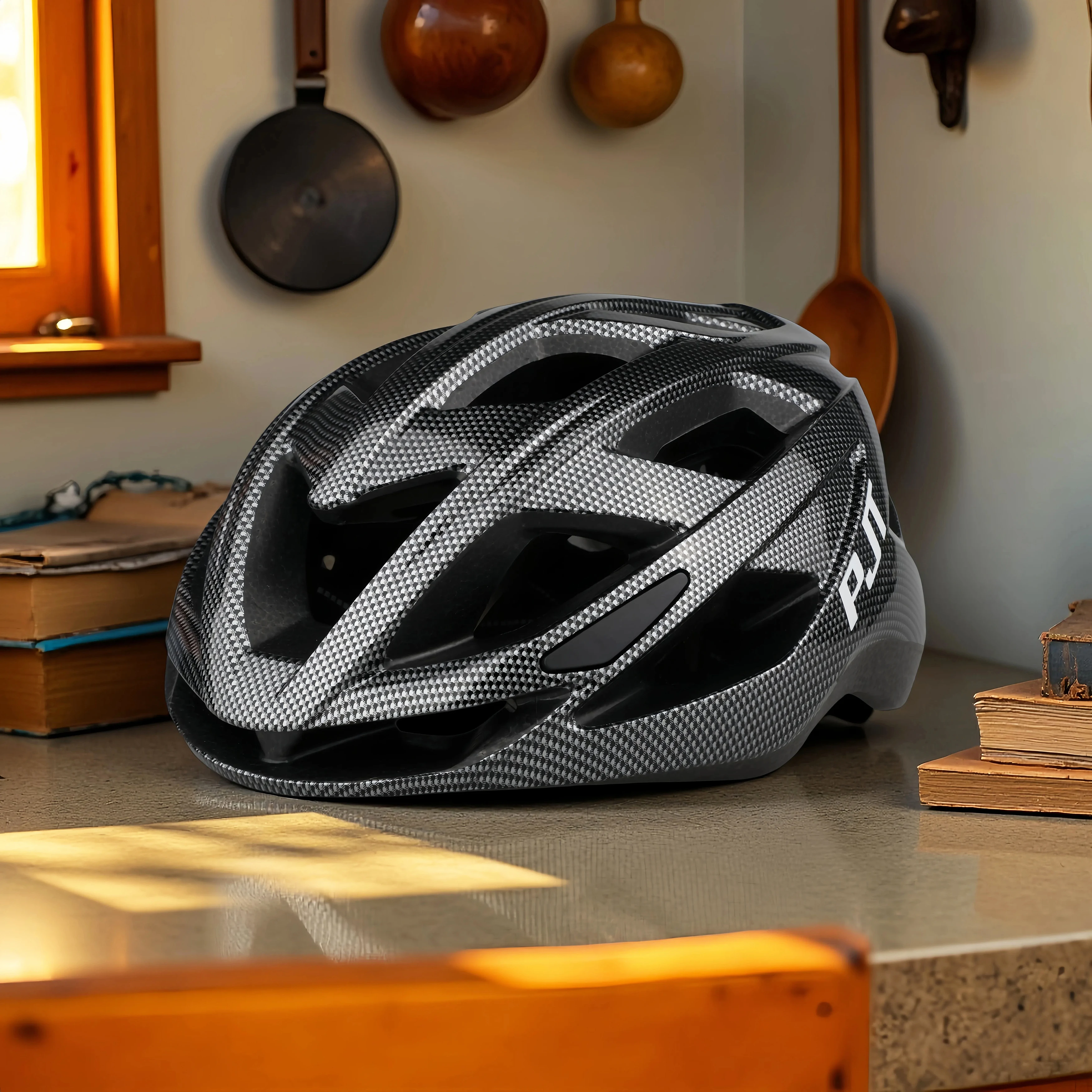 PJT Ultralight Cycling Helmet Safety Cap Bicycle Helmet for Women Men Racing Bike Equipments Road MTB Riding Adult Bike Helmet