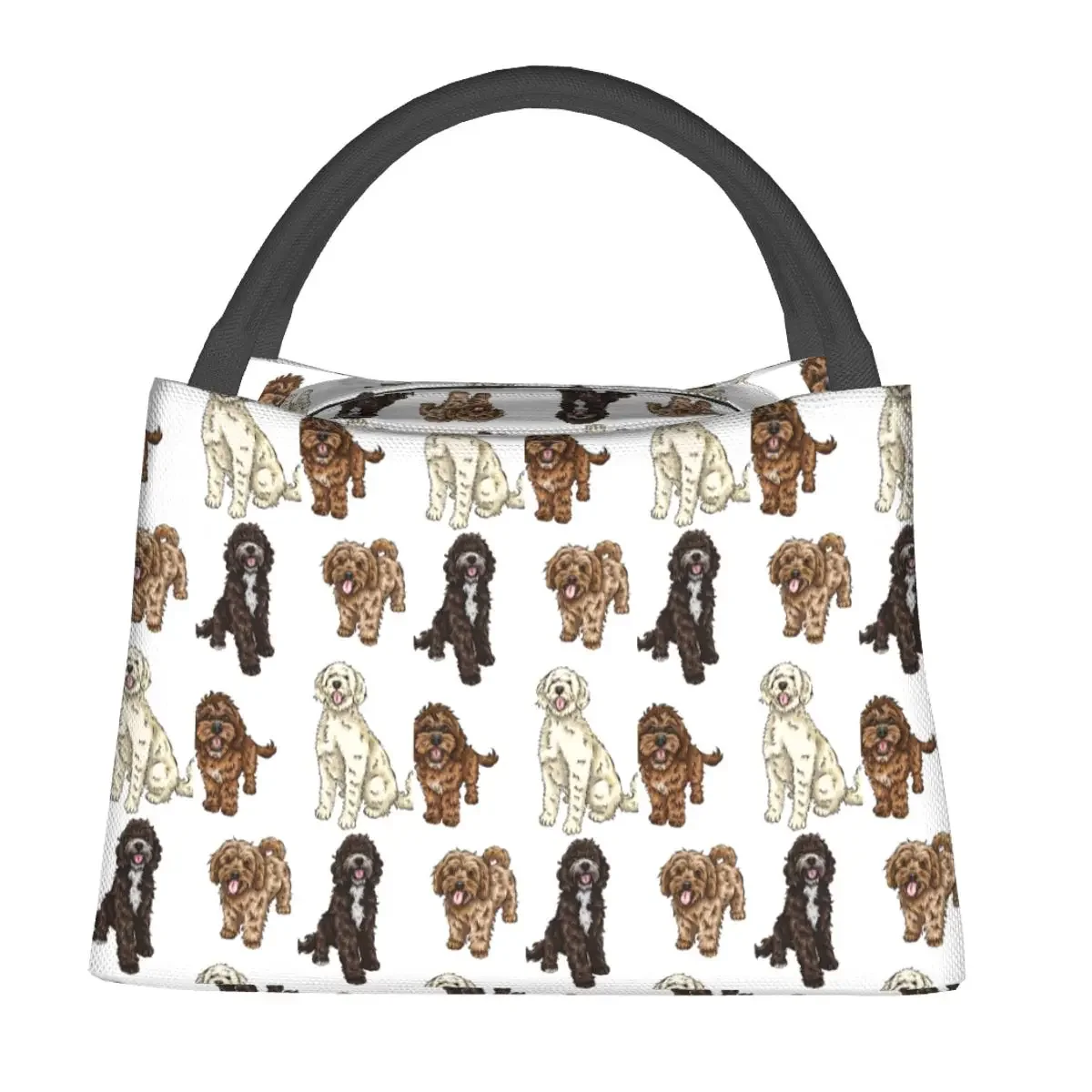 

Poodle Cross Collection Lunch Bag For Child Labradoodle Lunch Box Casual Office Cooler Bag Portable Insulated Thermal Lunch Bags