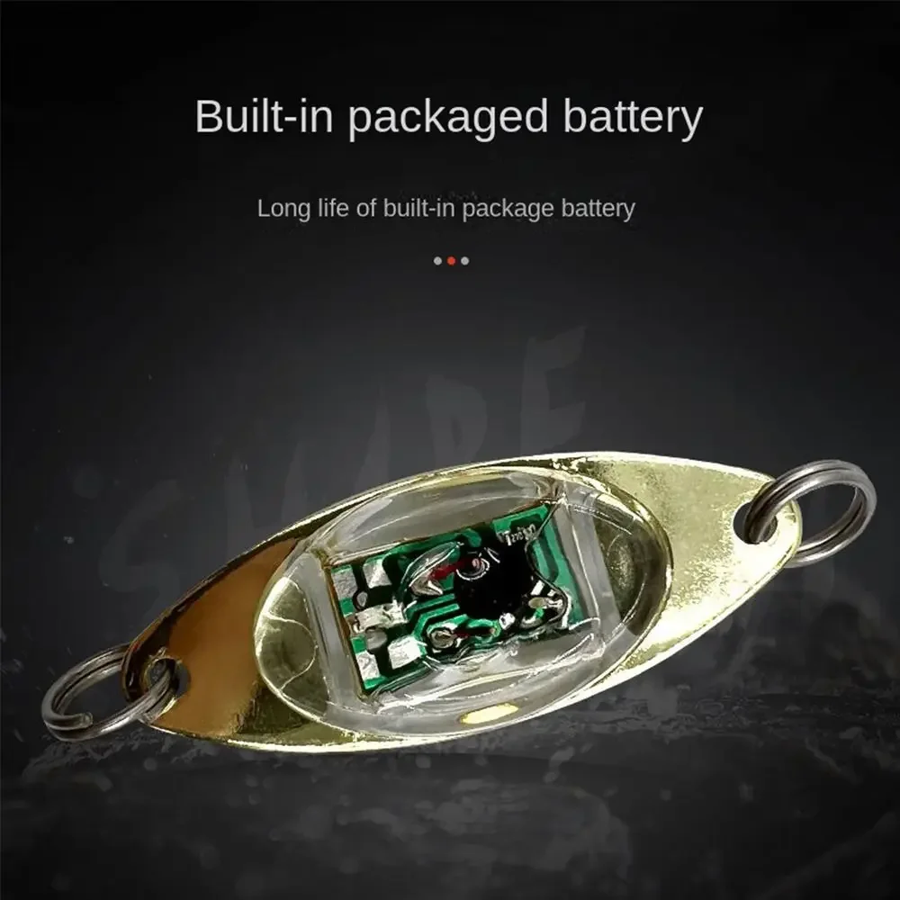 Eye Shape LED Lure Light Fluorescent Attracting Fish Flash Lamp Bass Spoon Fishing Squid Deep Drop Underwater Fishing Tools