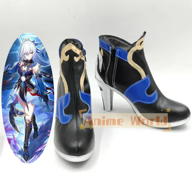 

Honkai: Star Rail Jingliu Обувь для косплея Хэллоуин Карнавальные сапоги на заказ