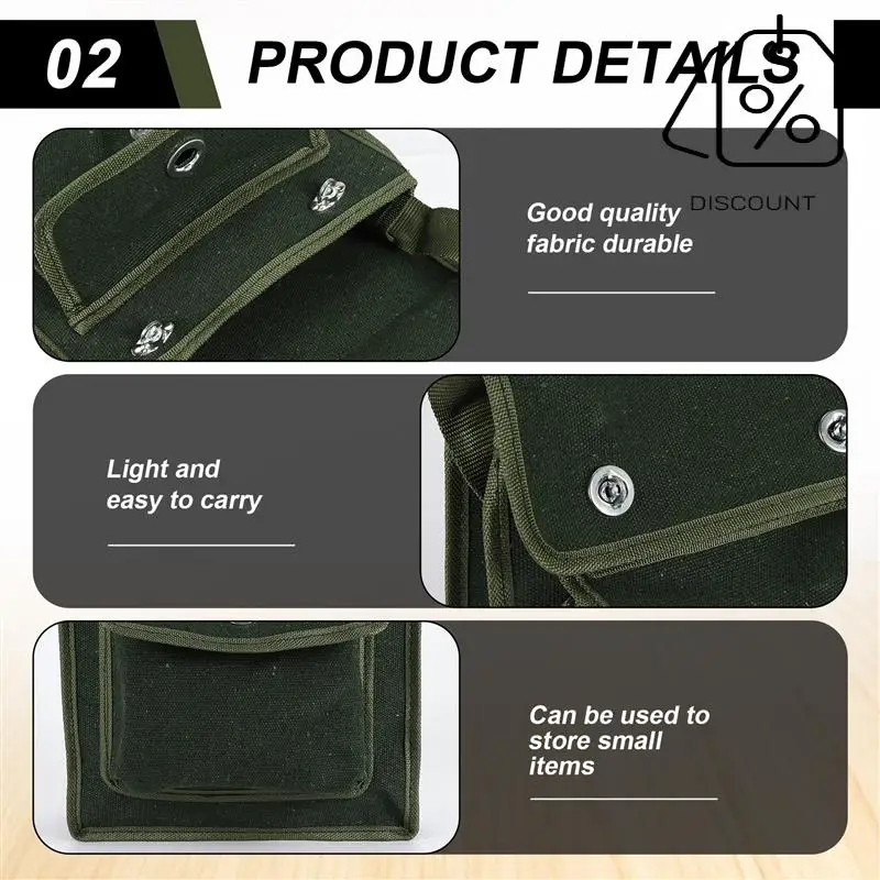 Opbergtas voor elektriciens Gereedschapsset Reparatieset Communicatie met één schouder Loodgietertas Kan zaklampsleutels opbergen-AT30