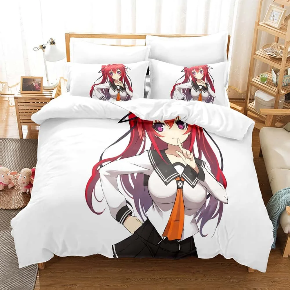 Anime The Testament of Sister New Devil Bedding Set Single Twin Full Queen King Size Bed Set Adult Kid Bedroom Duvet cover Sets