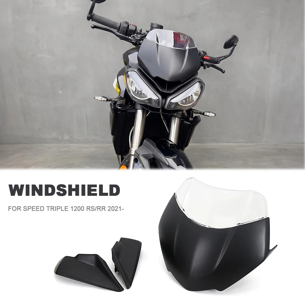 

Motorcycle Wind Deflector Windscreen Windshield Front Fairing For Speed Triple SPEED TRIPLE 1200 RS RR 1200RR 1200RS Accessories