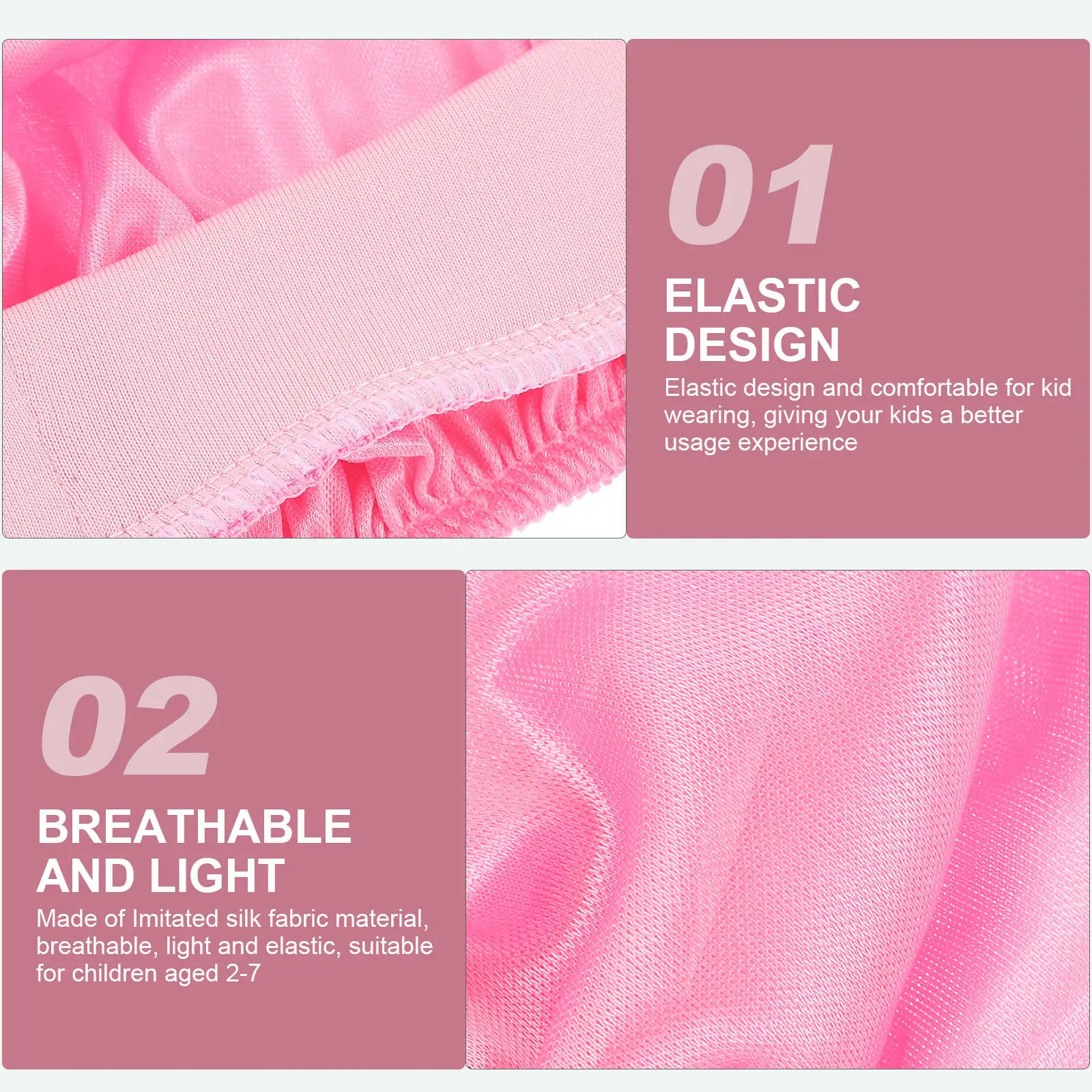 

2 шт. детских защитных шапочек для волос, легкие и практичные, для сна, дома и душа, практичные шапочки для сна