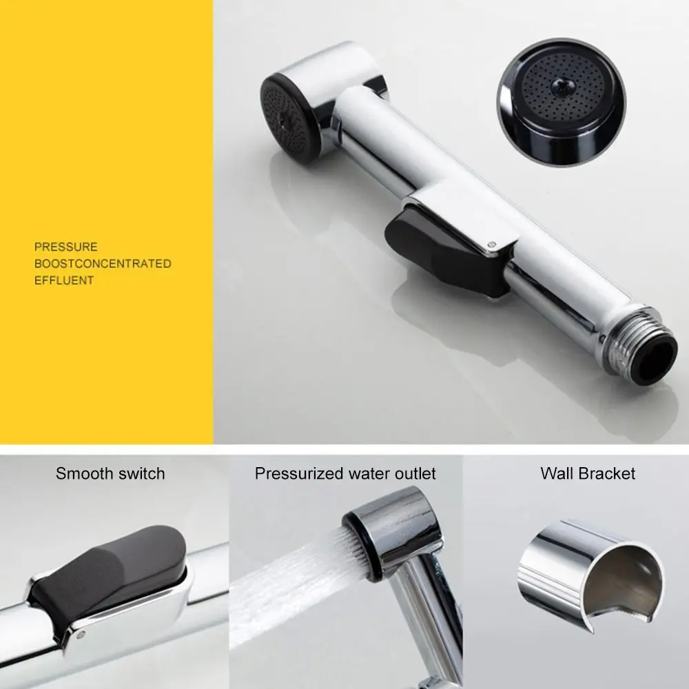 Adjustable Hygienic Stainless Steel Toilet Douche Bidet Muslim Shattaf Sprayer Kit Shower Head Handheld Hose Spray