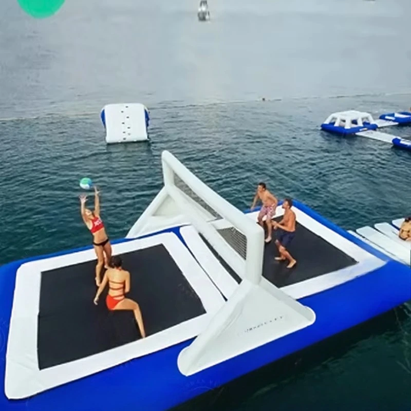 

Giant Inflatable Volleyball Training Equipment Water Games Jump Floating Volleyball Court Water Volleyball Court