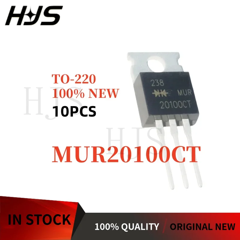 10PCS 100% Brand New and Quality MUR MUR20100CT MUR2040CT MUR2060CT MUR1620CT MUR1620CTR MUR2020CT MUR2020CTR TO-220 Transistor