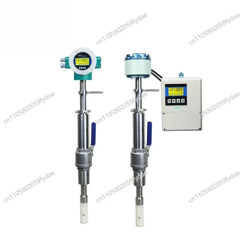 Plug-in Electromagnetic Flowmeter Split Pipeline Sewage Anticorrosive Liquid High-precision Digital Display Pipeline